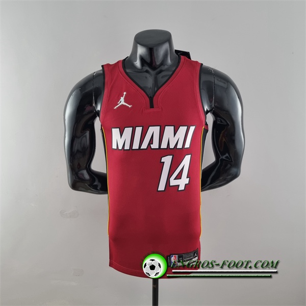 Maillot Miami Heat (Herro #14) Vin Rouge 75th Anniversary