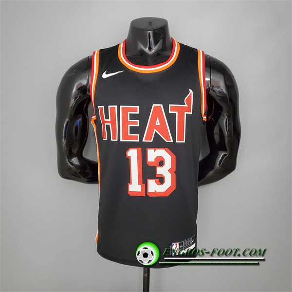 Maillot Miami Heat (Adebayo #13) 2018 Noir Retro Night