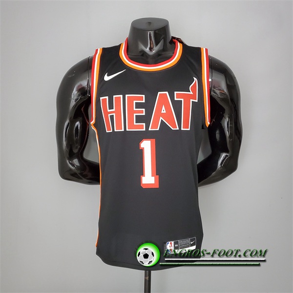 Maillot Miami Heat (Bosh #1) 2018 Noir Retro Night