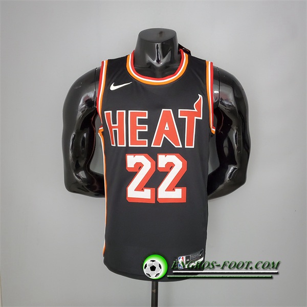 Maillot Miami Heat (Butler #22) 2018 Noir Retro Night