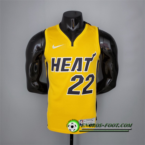 Maillot Miami Heat (Butler #22) 2021 Jaune Bonus Edition