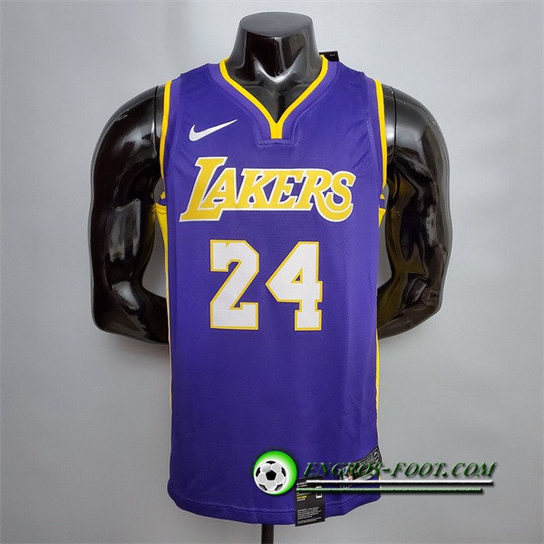 Maillot Los Angeles Lakers (Bryant #24) Pourpre/Jaune