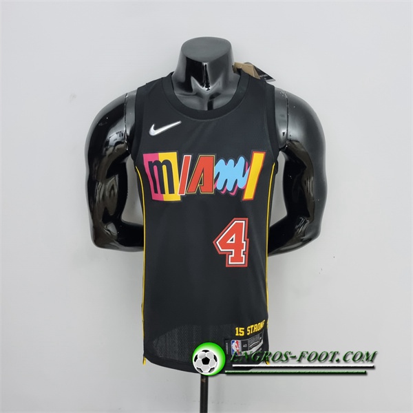 Maillot Miami Heat (Oladipo #4) 2022 Season Noir City Edition