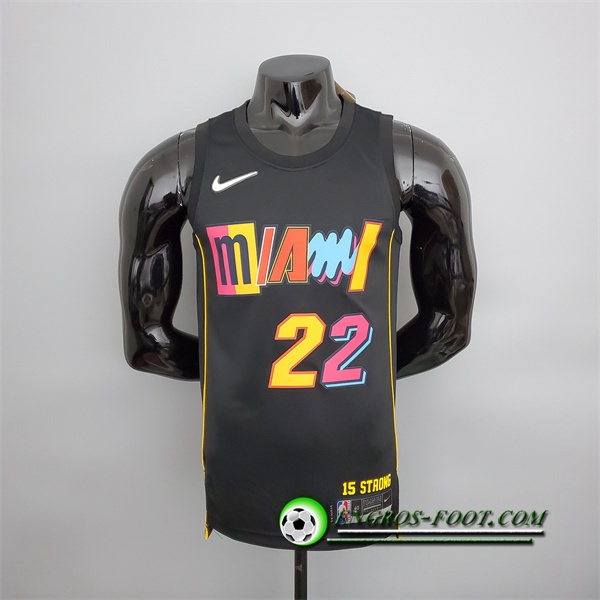 Maillot Miami Heat (Butler #22) 2022 Season Noir City Edition