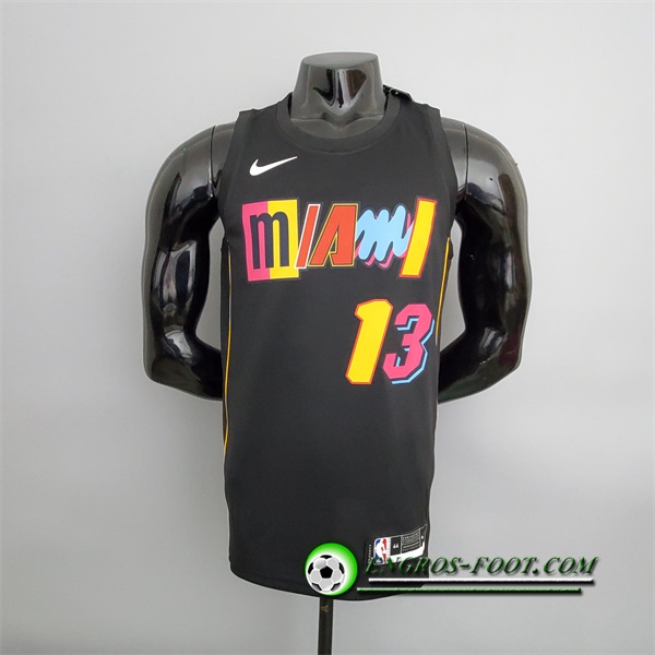 Maillot Miami Heat (Adebayor #13) 2022 Season Noir City Edition