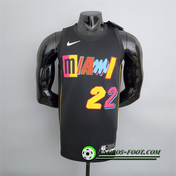 Nouveau Maillot Miami Heat (Butler #22) 2022 Season Noir City Edition