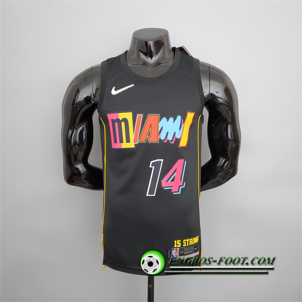 Nouveau Maillot Miami Heat (Herro #14) 2022 Season Noir City Edition