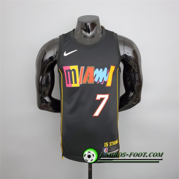 Maillot Miami Heat (Lowry #7) 2022 Season Noir City Edition