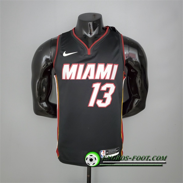 Maillot Miami Heat (Adebayo #13) Noir