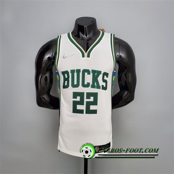 Maillot Milwaukee Bucks (Middleton #22) 2022 Blanc