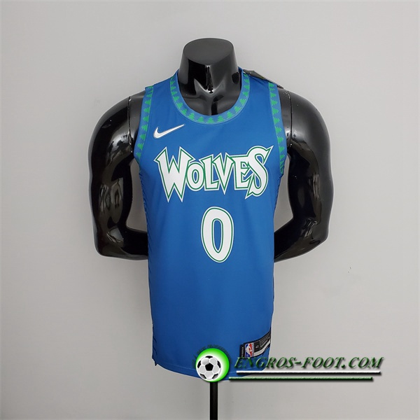 Maillot Minnesota Timberwolves (Russell #0) Bleu 75th Anniversary City Edition