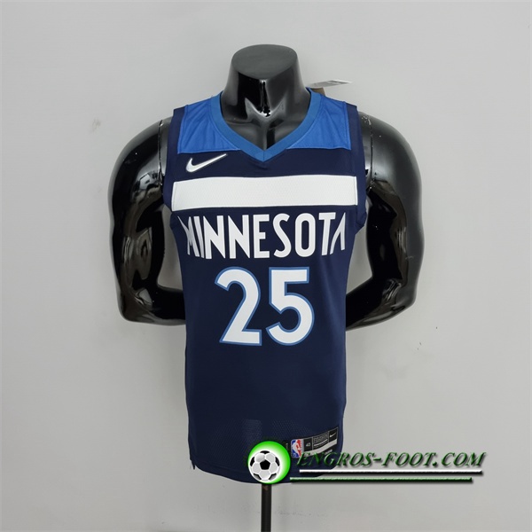 Maillot Minnesota Timberwolves (Rose #25) Bleu Royal 75th Anniversary