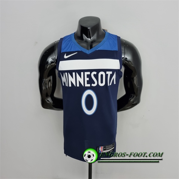 Maillot Minnesota Timberwolves (Russell #0) Bleu Royal 75th Anniversary