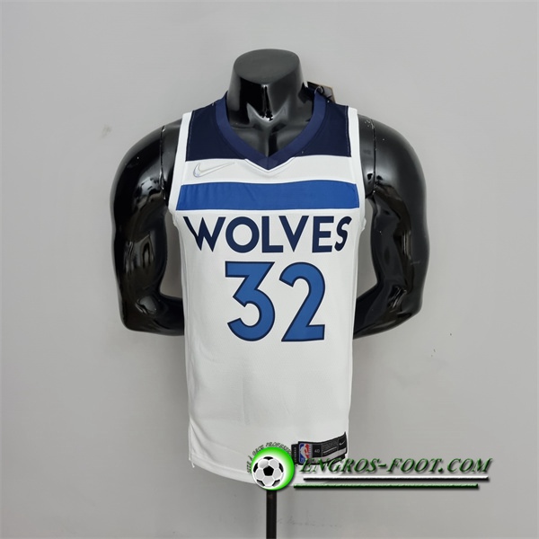 Maillot Minnesota Timberwolves (Towns #32) Blanc Royal 75th Anniversary