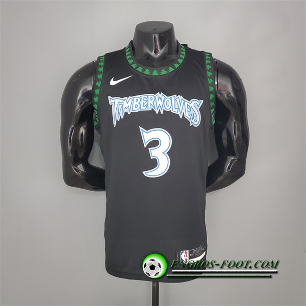 Maillot Minnesota Timberwolves (Marbury #3) 2018 Retro Noir