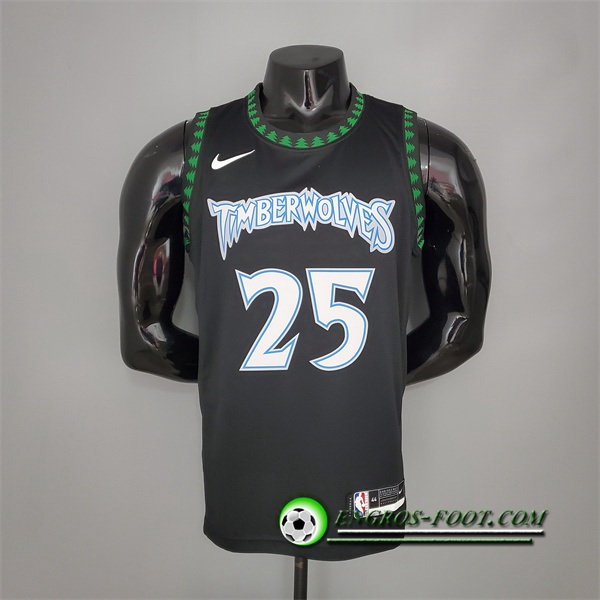 Maillot Minnesota Timberwolves (Rose #25) 2018 Retro Noir