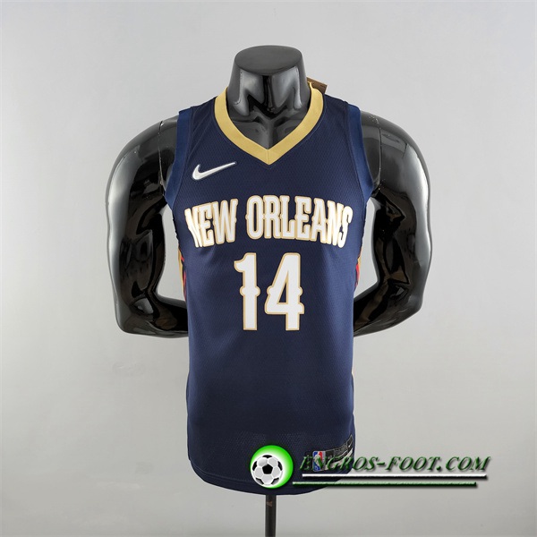 Maillot New Orleans Pelicans (Ingram #14) Bleu Marins 75th Anniversary