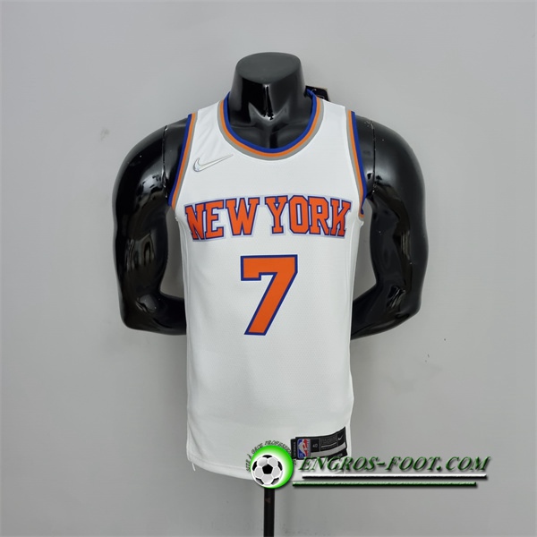 Maillot New York Knicks (Anthony #7) Blanc 75th Anniversary