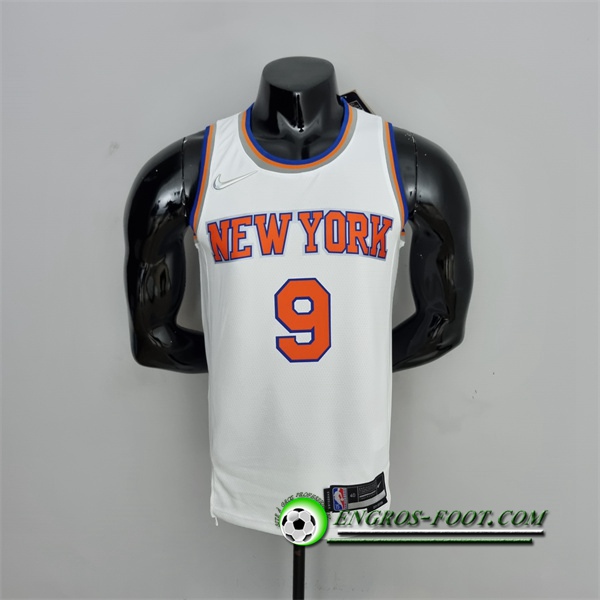 Maillot New York Knicks (Barrett #17) Blanc 75th Anniversary