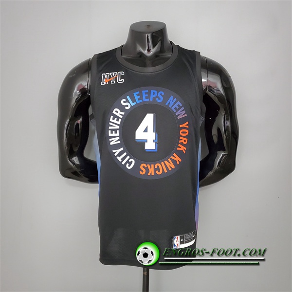 Maillot New York Knicks (Rose #4) Noir City Edition