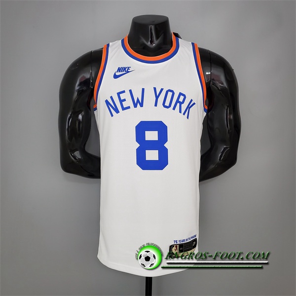 Maillot New York Knicks (Walker #8) Blanc 75th Anniversary