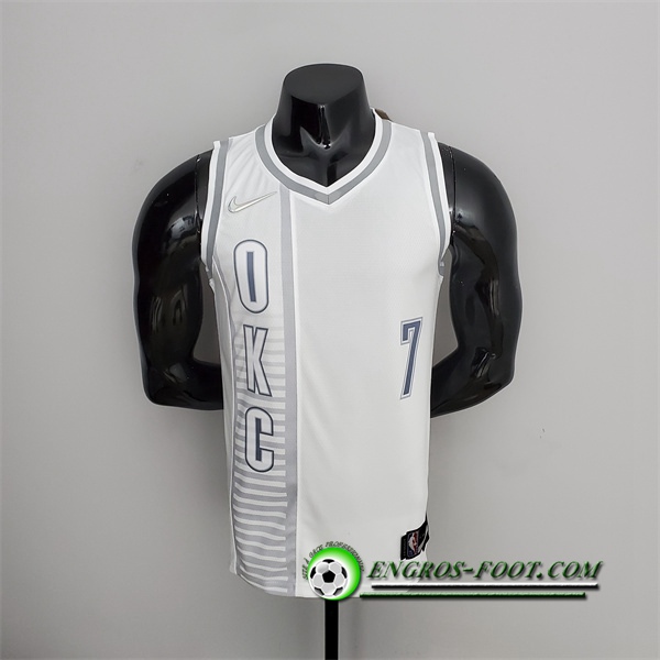 Maillot Oklahoma City Thunder (Anthony #7) Blanc 75th Anniversary City Edition