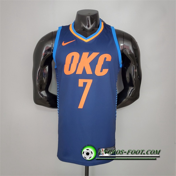 Maillot Oklahoma City Thunder (Anthony #7) Bleu Stripes