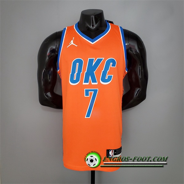 Maillot Oklahoma City Thunder (Anthony #7) Orange Jordan