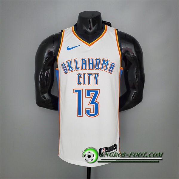 Maillot Oklahoma City Thunder (George #13) Blanc