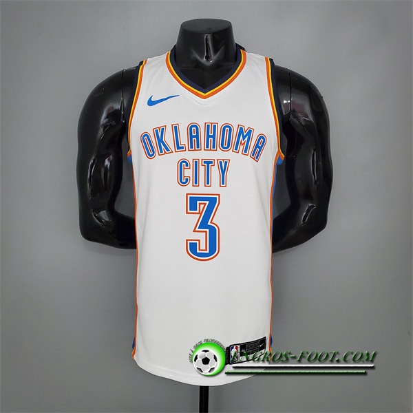 Maillot Oklahoma City Thunder (Paul #3) Blanc