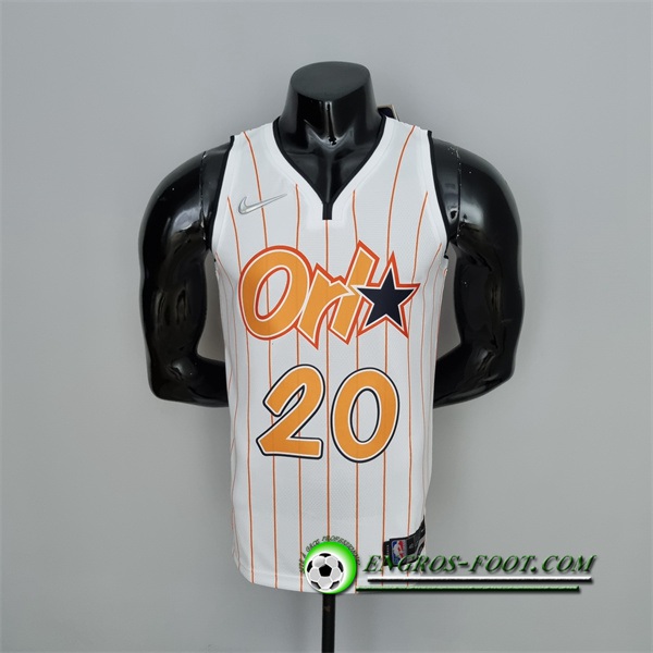 Maillot Orlando Magic (Fultz #20) Blanc/Orange 75th Anniversary