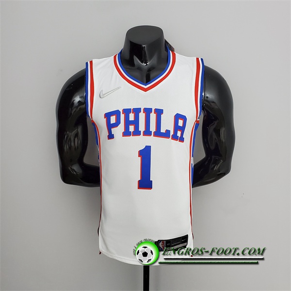 Maillot Philadelphia 76ers (Harden #1) Blanc 75th Anniversary