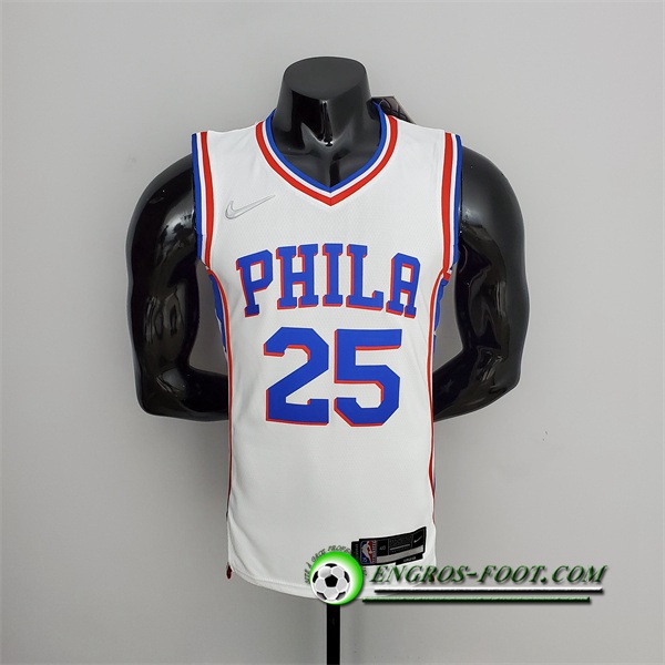 Maillot Philadelphia 76ers (Simmons #25) Blanc 75th Anniversary