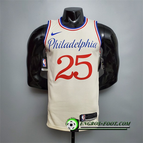 Maillot Philadelphia 76ers (Simmons #25) 2020 Beige City Limited Edition