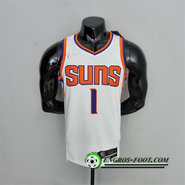 Maillot Phoenix Suns (Booker #1) Blanc 75th Anniversary