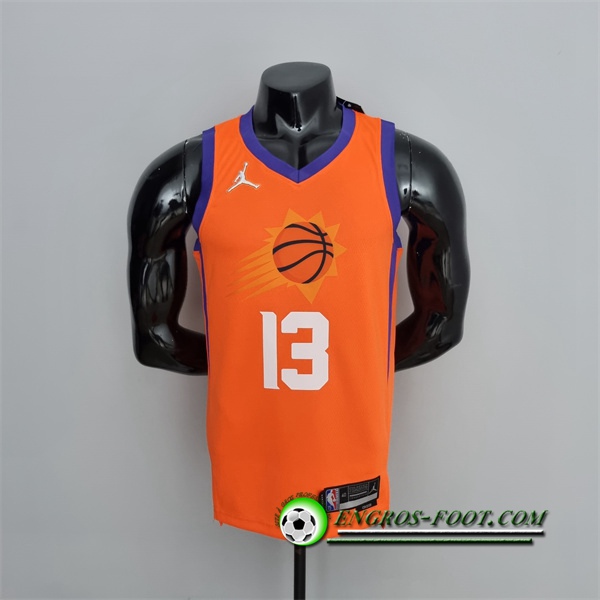 Maillot Phoenix Suns (Nash #13) Orange 75th Anniversary Jordan Theme