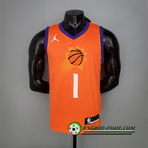 Maillot Phoenix Suns (Booker #1) 2021 Orange Jordan Theme