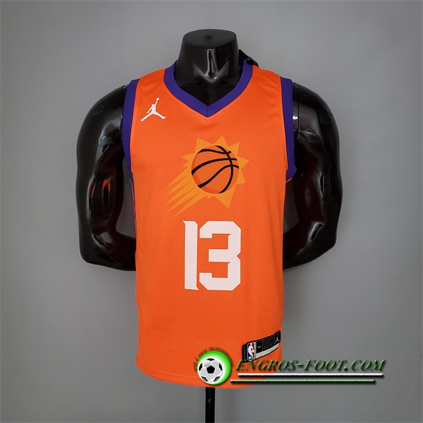 Maillot Phoenix Suns (Nash #13) 2021 Orange Jordan Theme