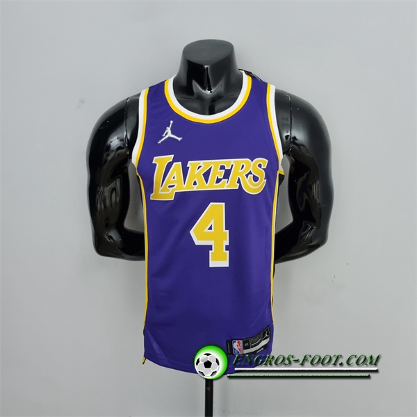 Maillot Los Angeles Lakers (Rondo #4) Pourpre 75th Anniversary