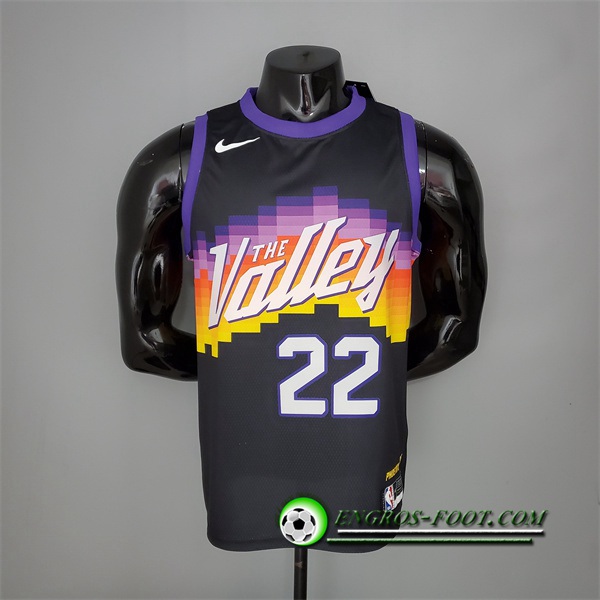 Nouveau Maillot Phoenix Suns (Ayton #22) Noir City Edition