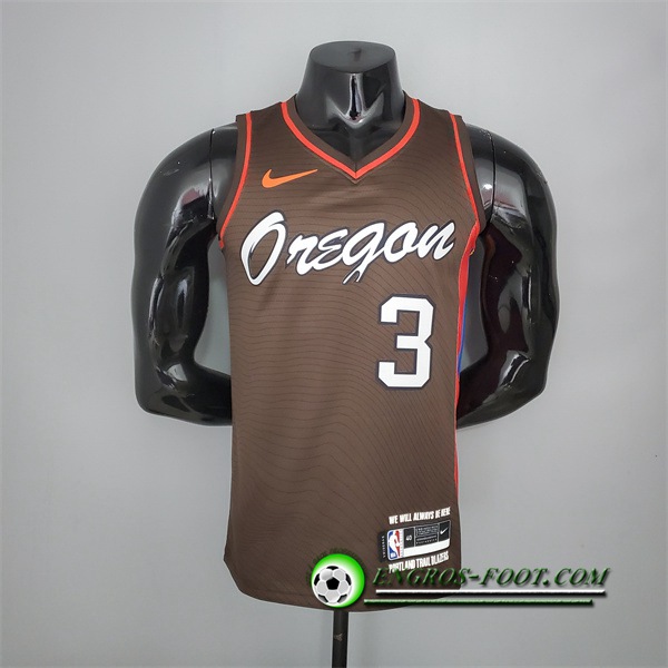 Maillot Portland Trail Blazers (Mccollum #3) 2021 Brune City Edition