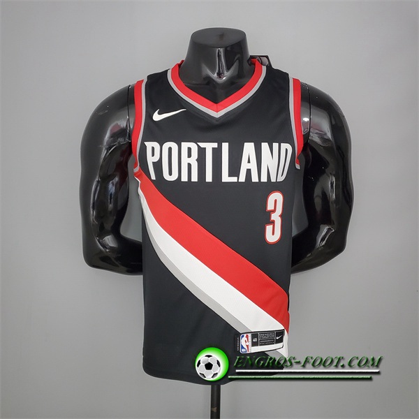 Maillot Portland Trail Blazers (Mccollum #3) 2021 Domicile Noir