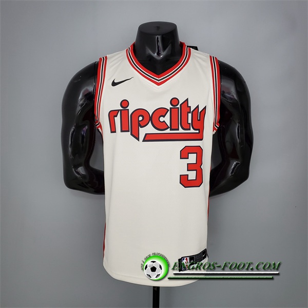 Maillot Portland Trail Blazers (Mccollum #3) Beige