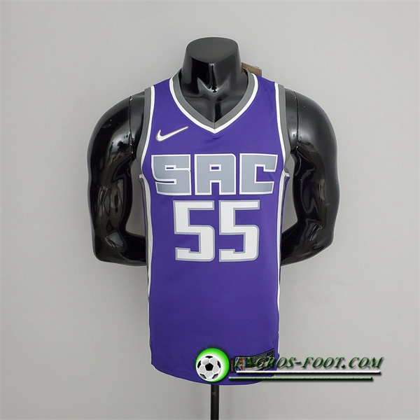 Maillot Sacramento Kings (Williams #55) Noir/Pourpre 75th Anniversary