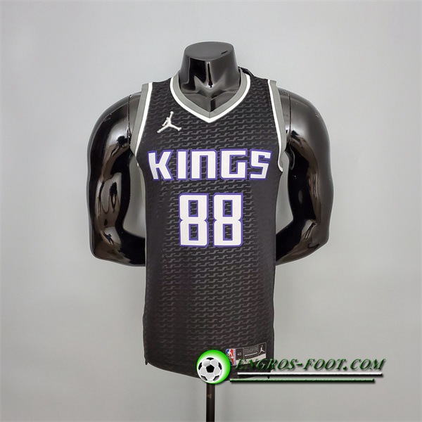 Maillot Sacramento Kings (Queta #88) Noir 75th Anniversary Jordan