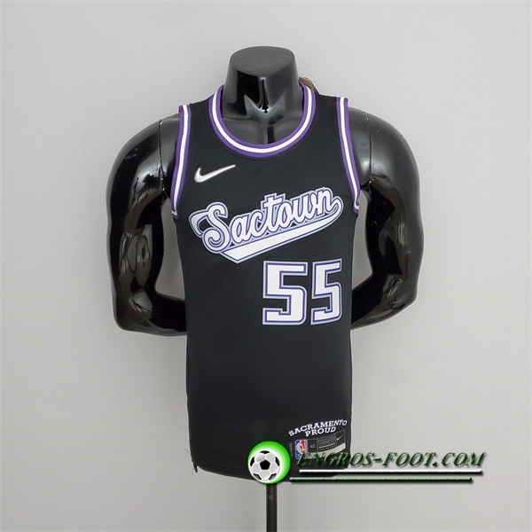 Maillot Sacramento Kings (Williams #55) 2022 Season Noir City Edition