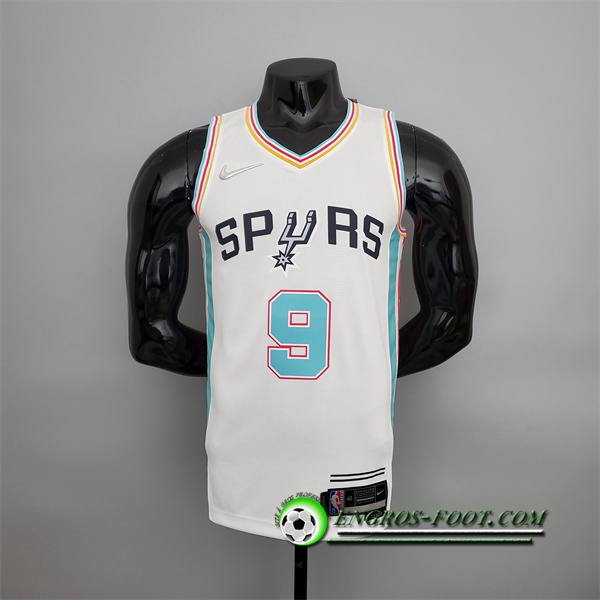 Maillot San Antonio Spurs (Parker #9) 2022 Season Blanc City Edition