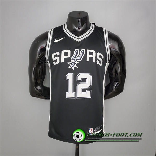 Maillot San Antonio Spurs (Aldridge #12) Noir