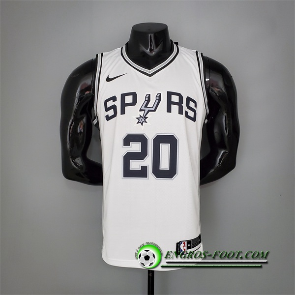 Maillot San Antonio Spurs (Ginobili #20) Blanc