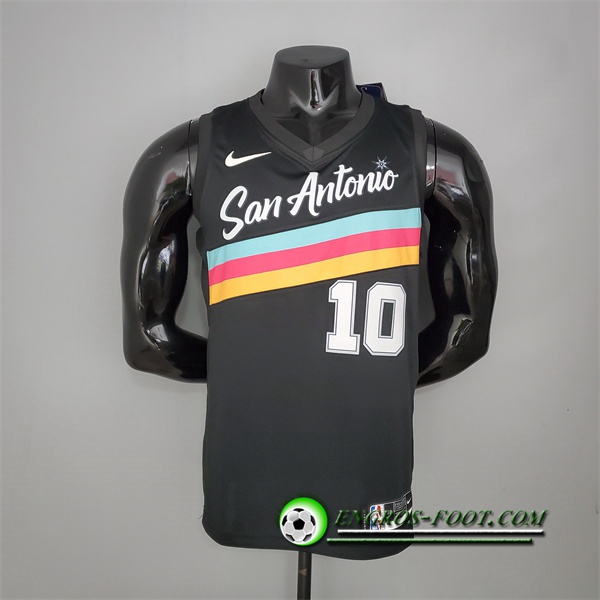 Nouveau Maillot San Antonio Spurs (DeRozan #10) Noir City Edition